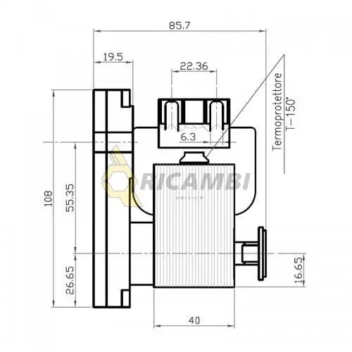 Motor reductor centrala lemne,peleti Kenta K9117153, 5RPM