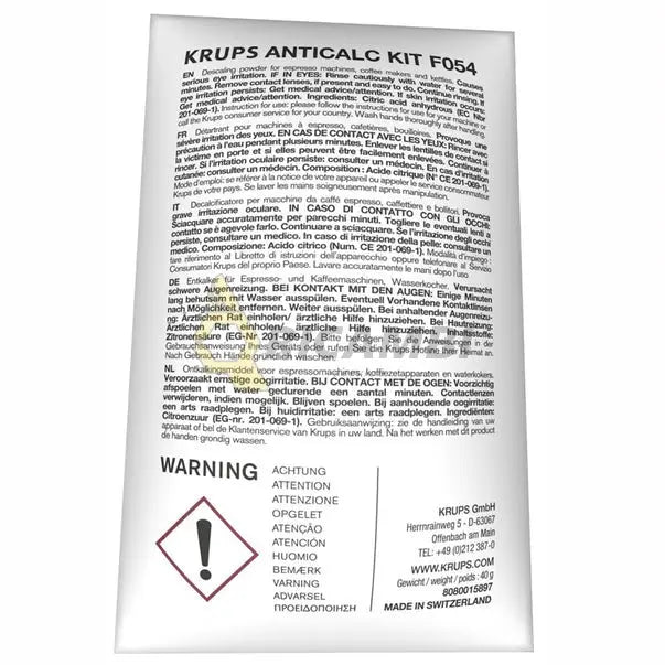 Pudra anti-calcar Krups