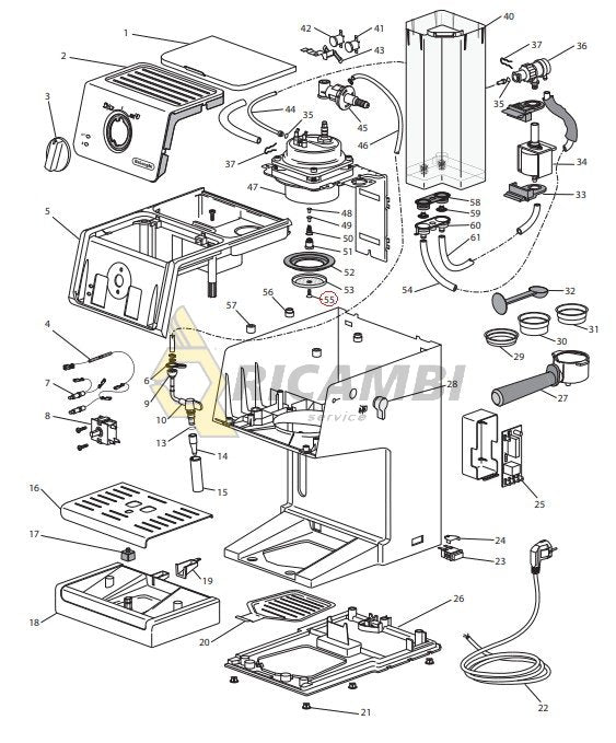 SURUB SITA ESPRESSOR DELONGHI