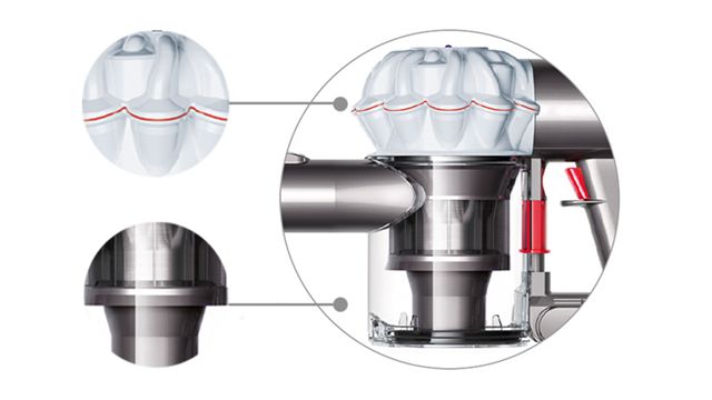 cyclon filtru aspirator dyson alb v6