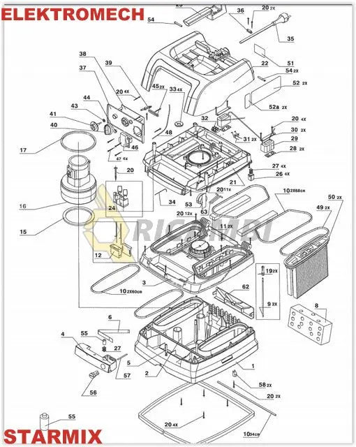 modul electronic placa baza aspirator starmix