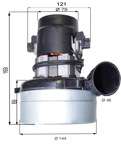 motor aspirator turbina 24v