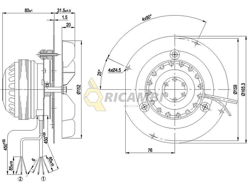 motor ventilator extractor fum centrala peleti
