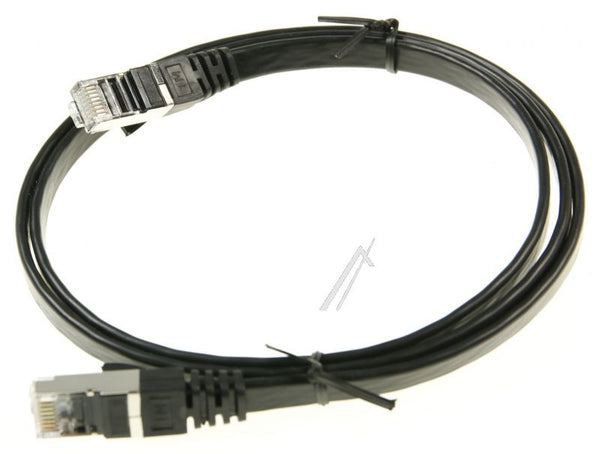 Patchkabel cat7 rj45 u ftp schwarz 1m slim-COM
