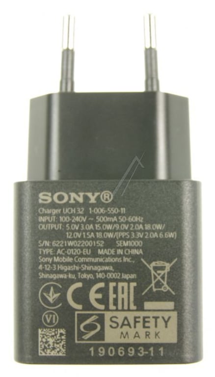 Uch32 incarcator usb c uch32 18w negru-SONY