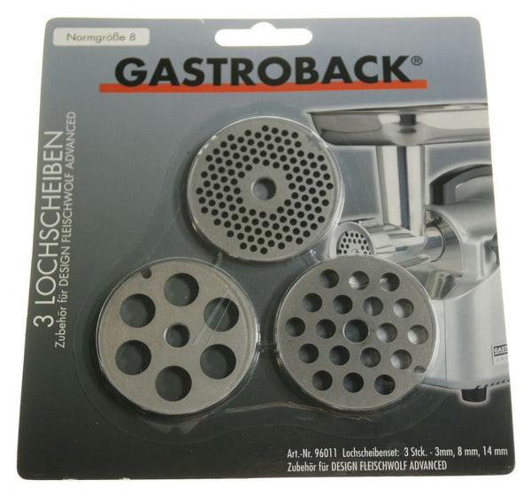 Lochscheibenset, grössen 3mm, 8mm und 14mm GASTROBACK
