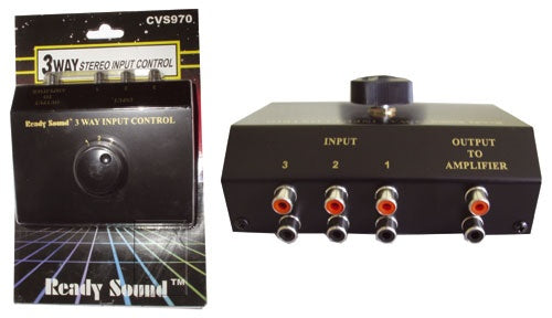 Selector manual audio 3 intrari 1 iesire-COM