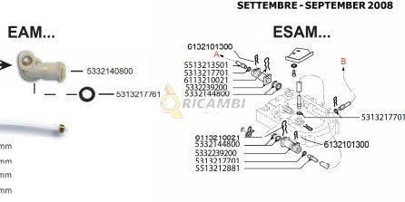 set 3 bucati garnitura racord espressor